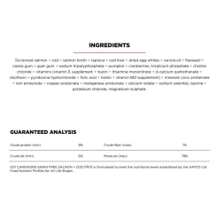 Carnivore Grain-Free Salmon + Cod Pate Recipe Cat Food