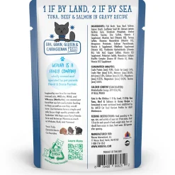 Cats in the Kitchen 1 if by Land, 2 if by Sea Tuna, Beef & Salmon Recipe Adult Cat Food