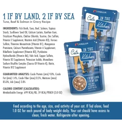 Cats in the Kitchen 1 if by Land, 2 if by Sea Tuna, Beef & Salmon Recipe Adult Cat Food