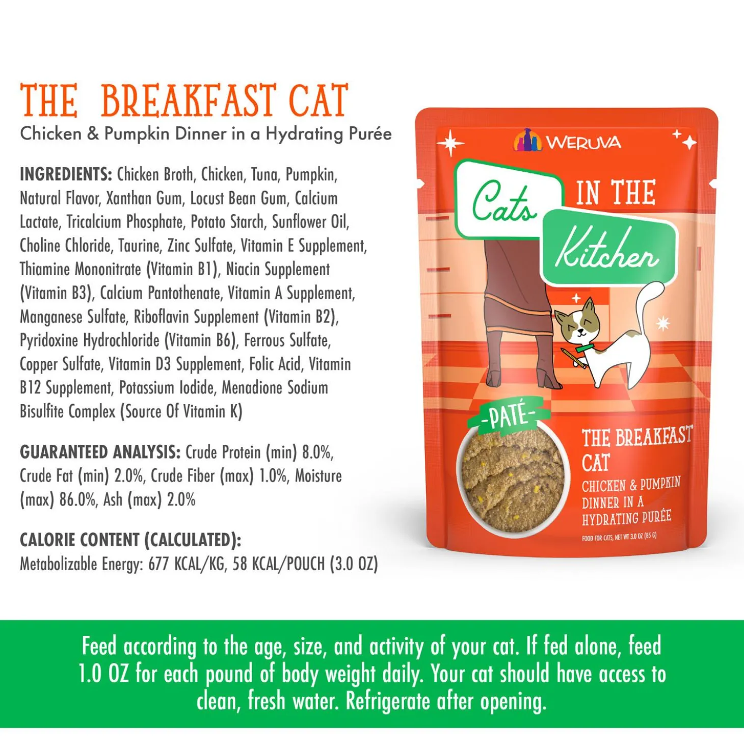 Cats in the Kitchen The Breakfast Cat Chicken & Pumpkin Dinner Adult Cat Food
