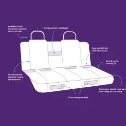 Charcoal Grey Bench Cover