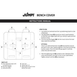 Charcoal Grey Bench Cover