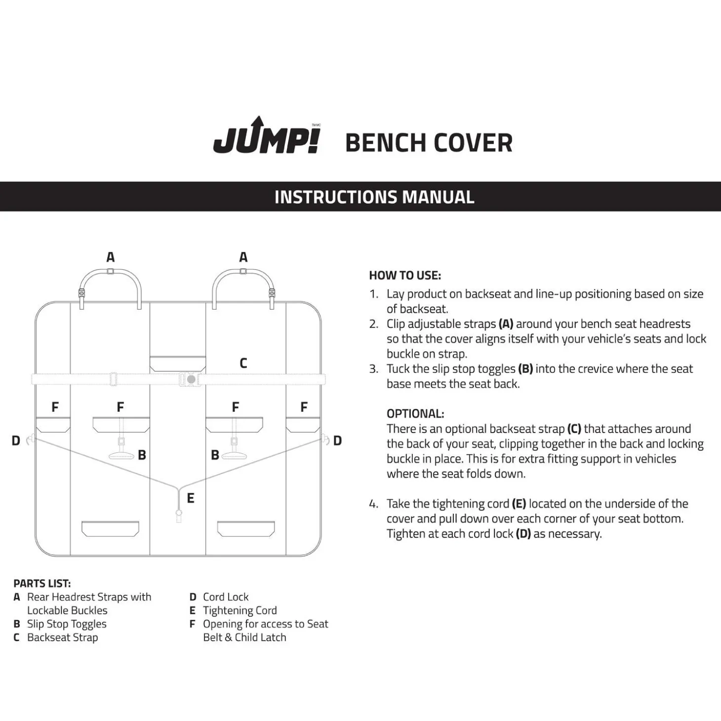 Charcoal Grey Bench Cover