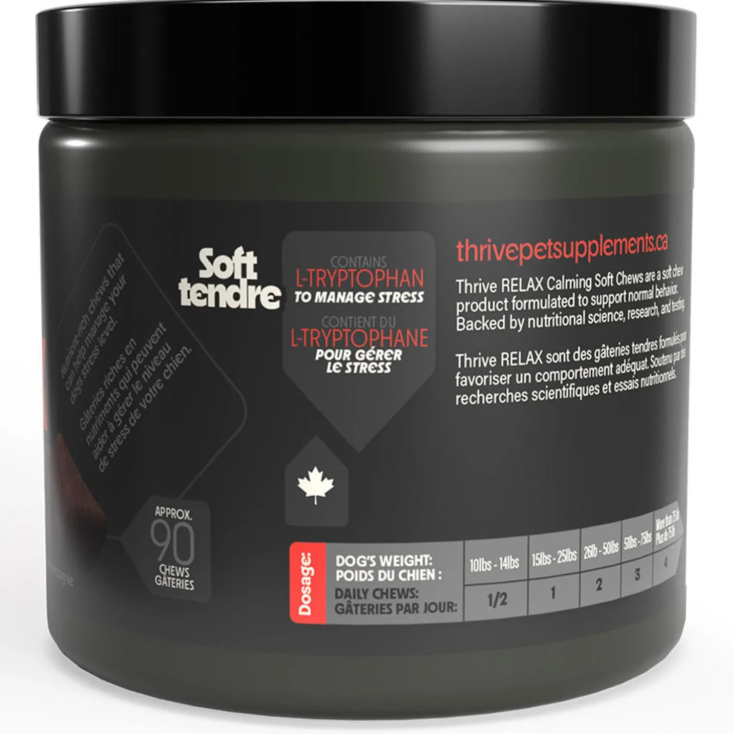 Chews Relax Calming Turkey & Cranberry Dog Supplement