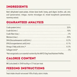 Chewy Strips Hip & Joint Support Beef Recipe Dog Treats