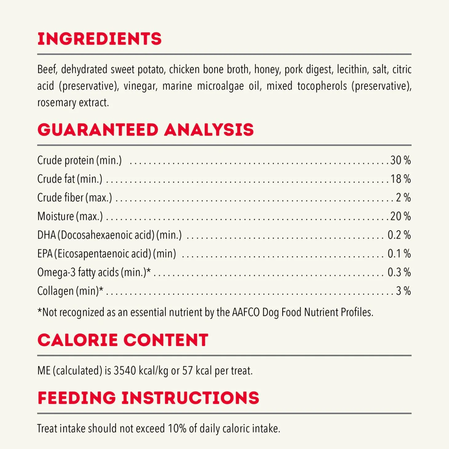 Chewy Strips Hip & Joint Support Beef Recipe Dog Treats