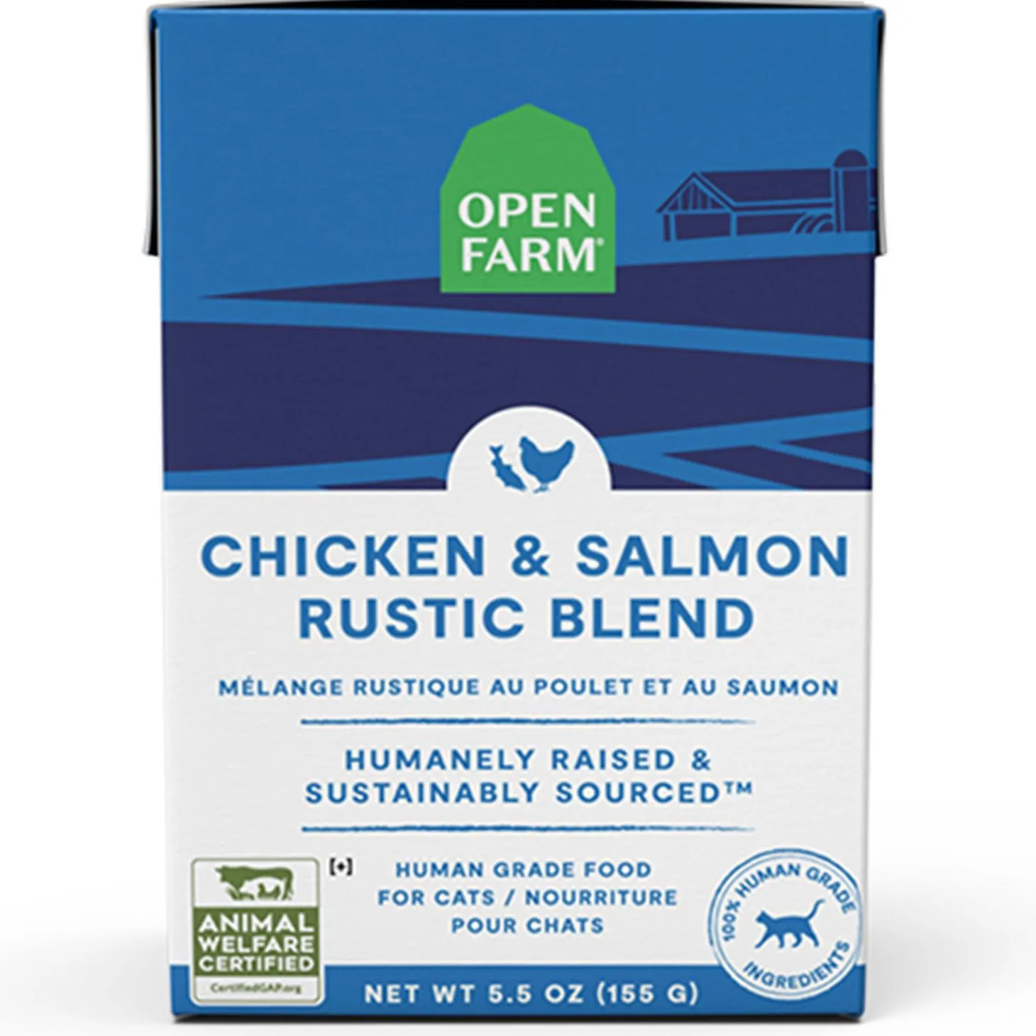 Chicken & Salmon Rustic Blend Adult Cat Food Topper