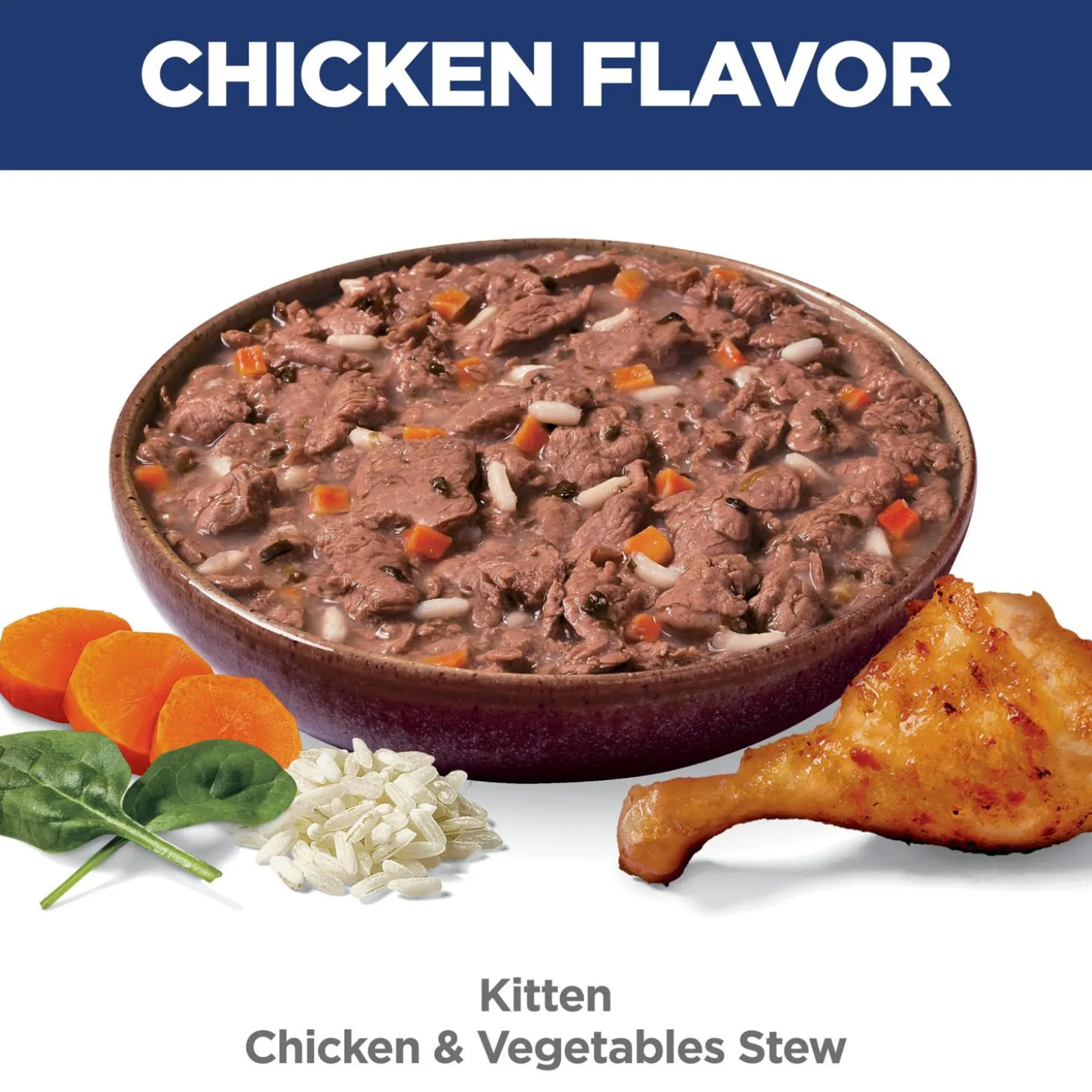 Chicken & Vegetables Stew Kitten Cat Food
