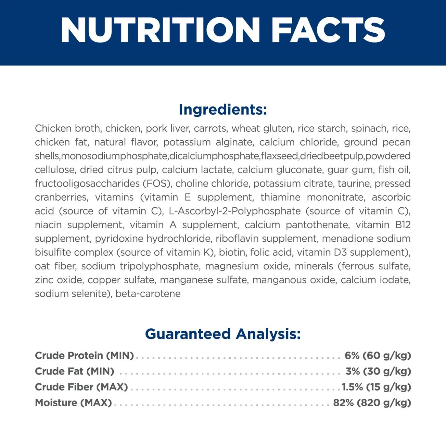 Chicken & Vegetables Stew Kitten Cat Food