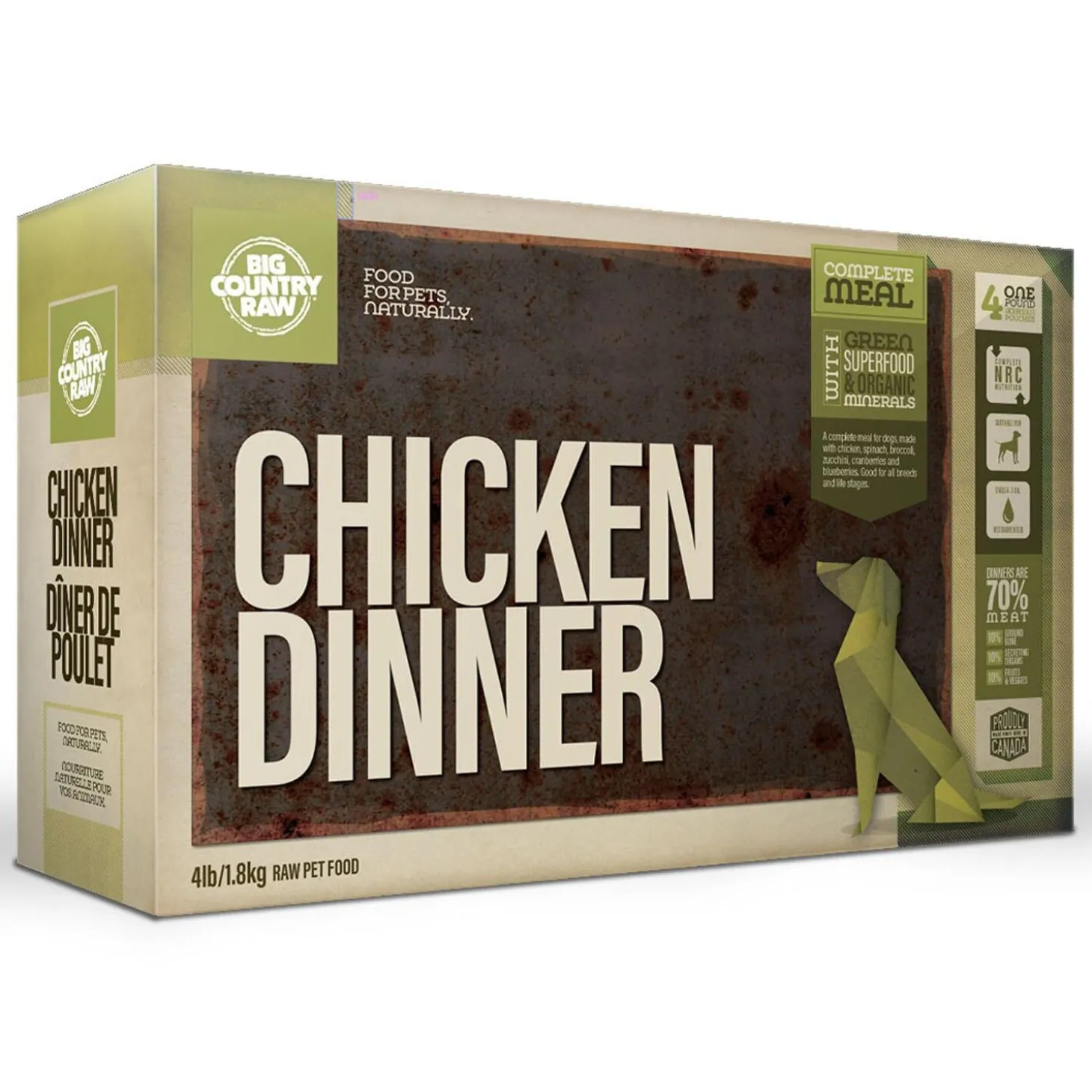 Chicken Dinner Carton Dog Food