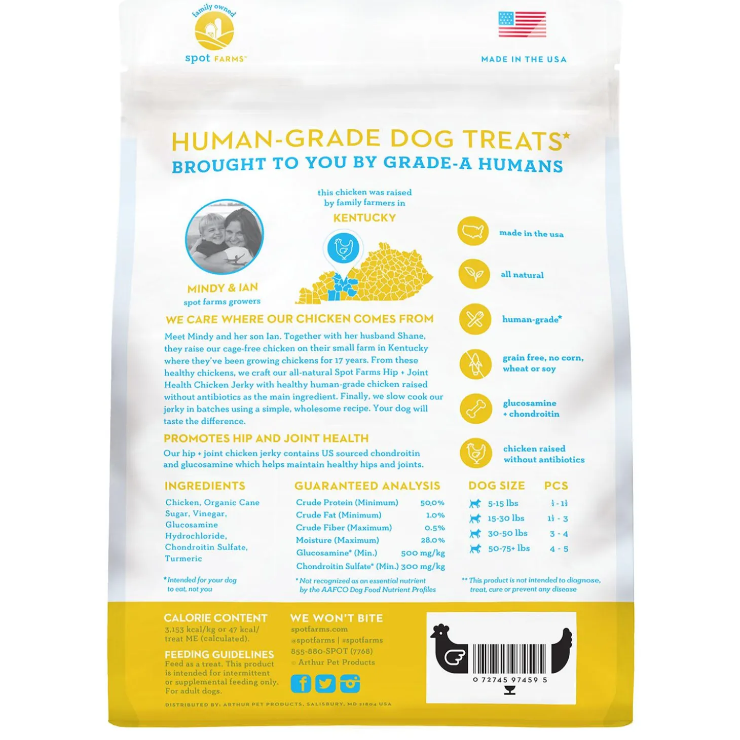 Chicken Jerky Hip + Joint Dog Treats