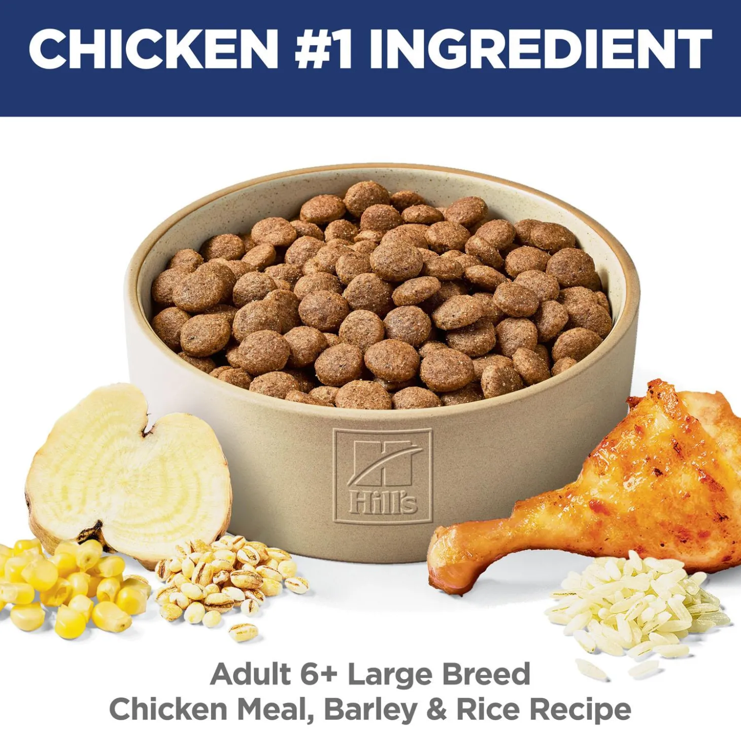 Chicken Meal, Barley & Brown Rice Recipe Large Breed Adult 6+ Dog Food