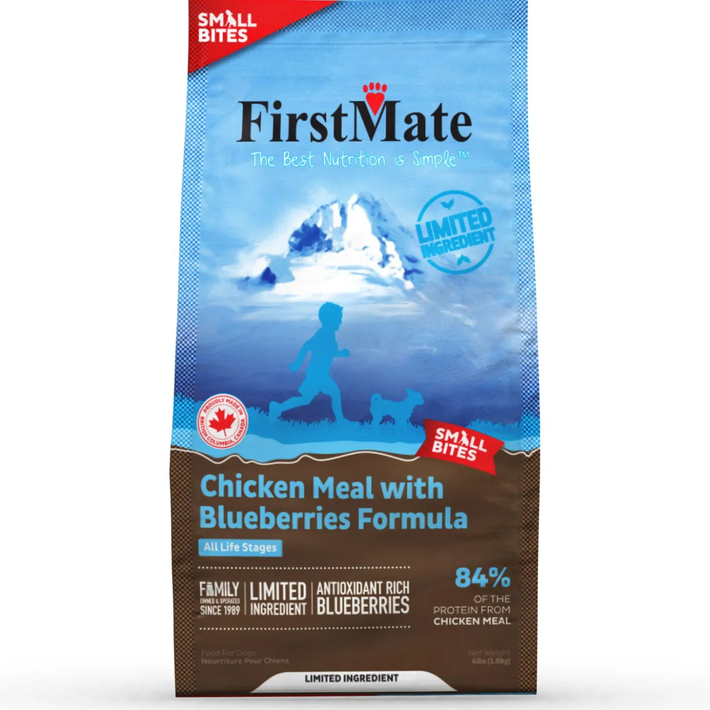 Chicken Meal with Blueberries Formula Small Bites Dog Food