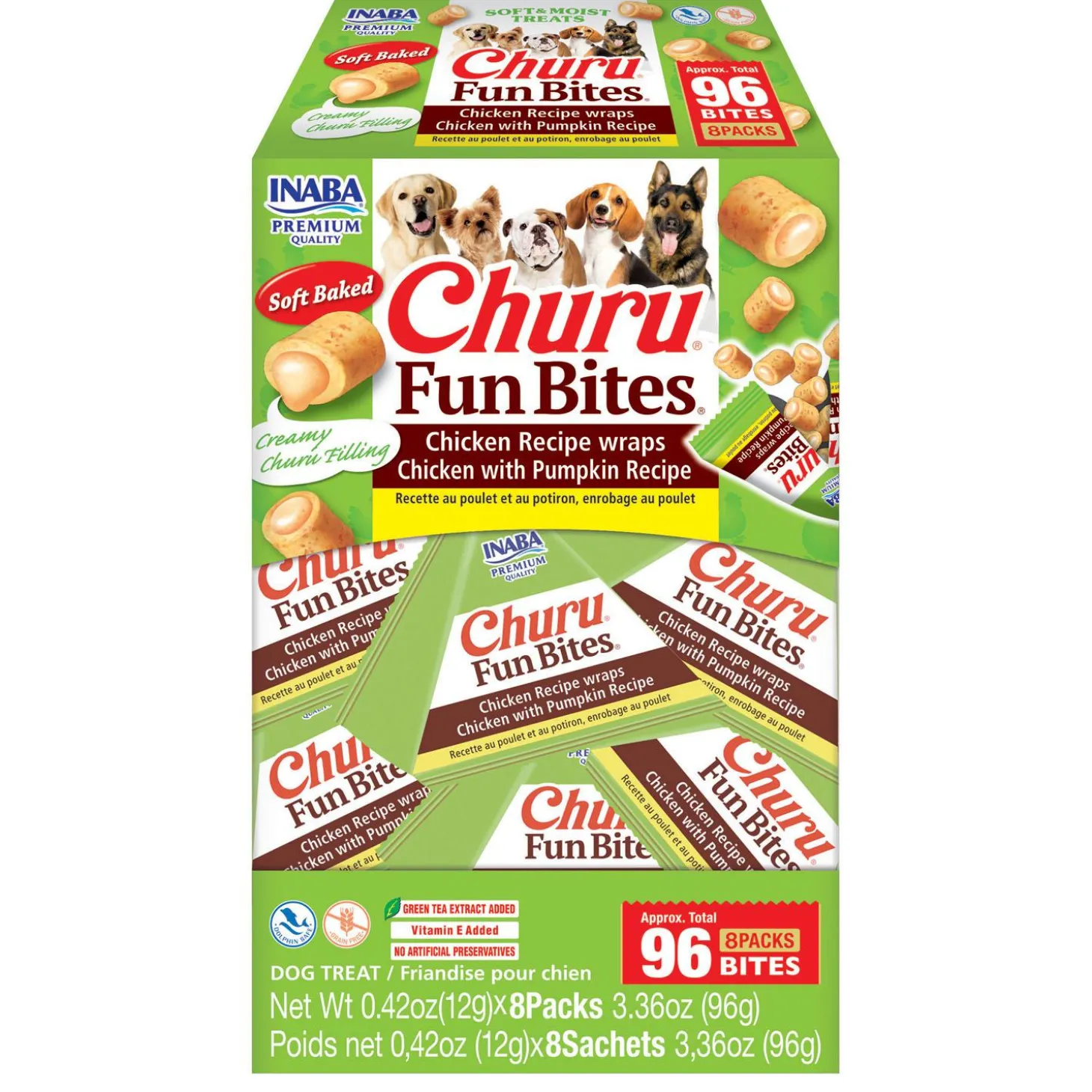 Churu Fun Bites Chicken Wraps with Pumpkin Recipe Dog Treats