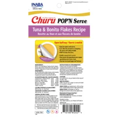 Churu Pop'n Serve Tuna & Bonito Flakes Recipe Cat Treats