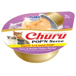 Churu Pop'n Serve Tuna & Bonito Flakes Recipe Cat Treats