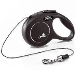 Classic Retractable Black Cord Cat Lead