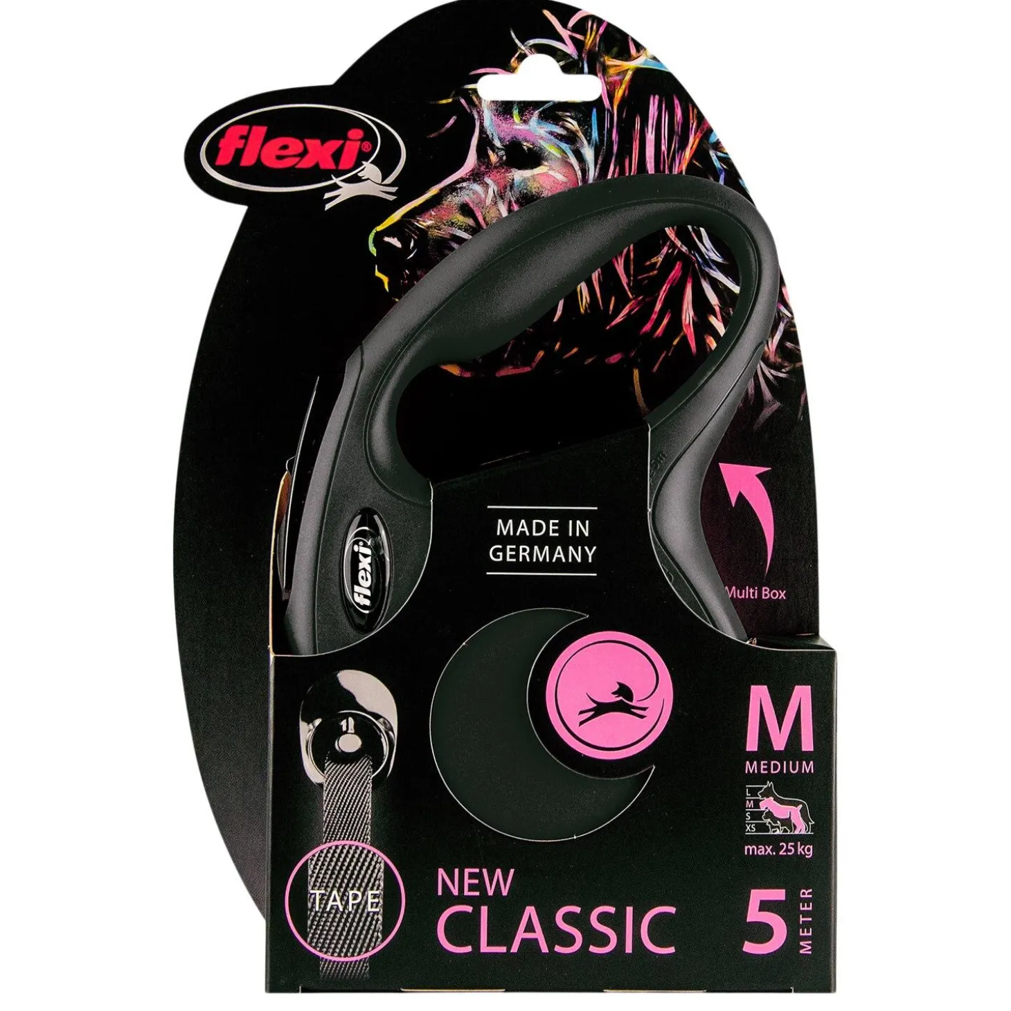 Classic Tape Leash 16ft Black