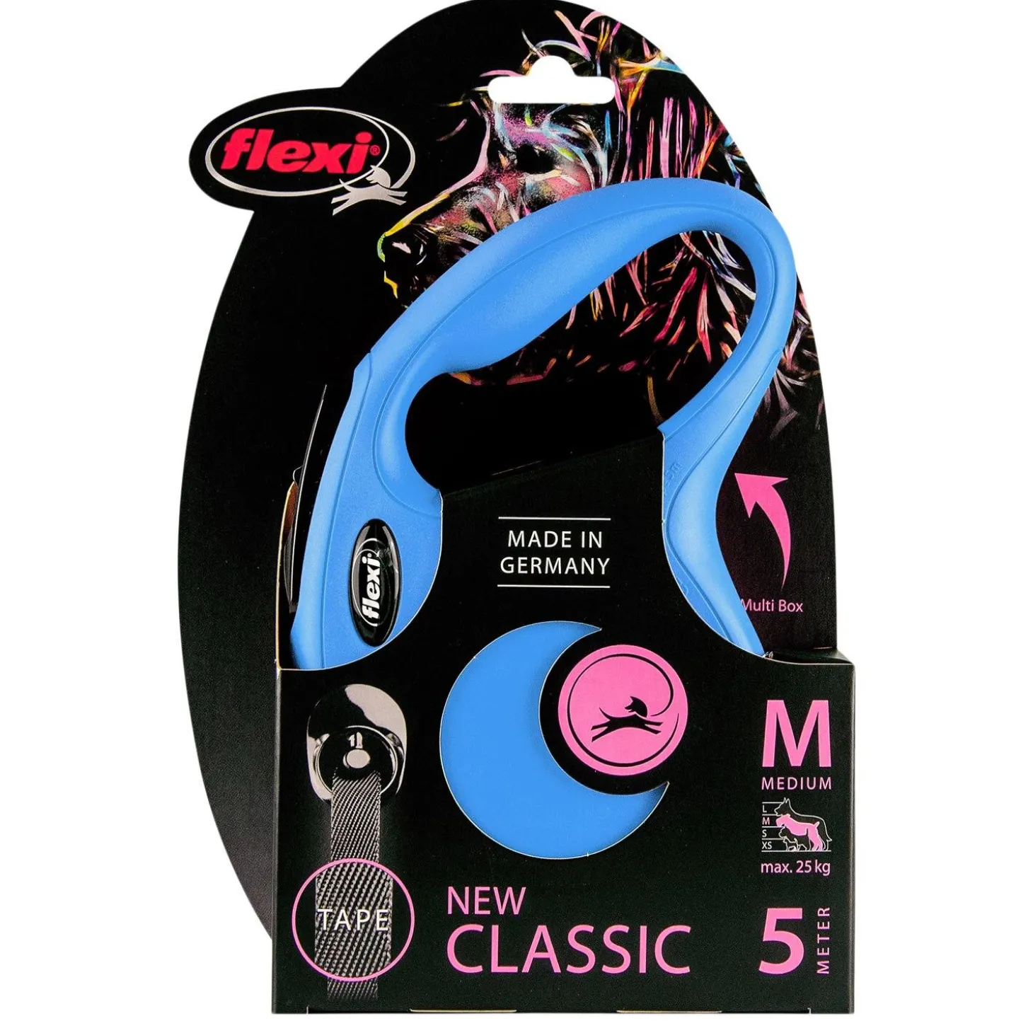 Classic Tape Leash 16ft Blue