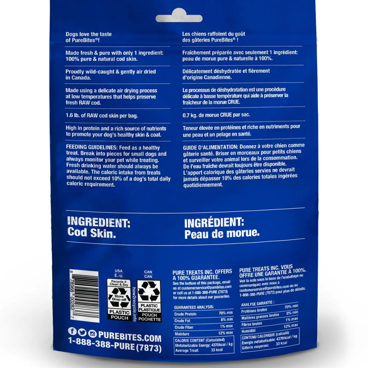 Cod Skin Jerky Dog Treats