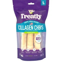 Collagen Chews Natural Rolls Large Dog Treats