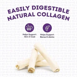 Collagen Chews Natural Rolls Large Dog Treats