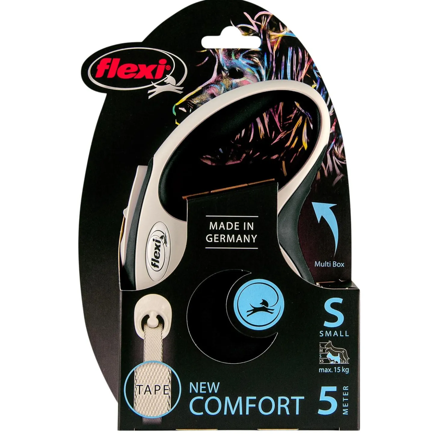 Comfort Tape Leash 16ft Grey