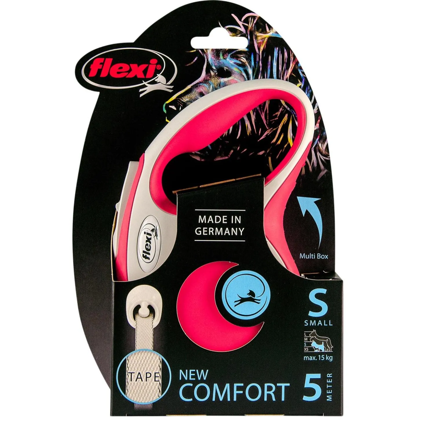 Comfort Tape Leash 16ft Red