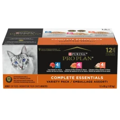 Complete Essentials Tuna, Salmon & Chicken Variety Pack Adult Cat Food