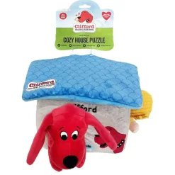 Cozy House Puzzle Plush Dog Toy