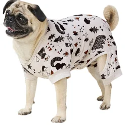 Cream Animal Print Pajama Onesie