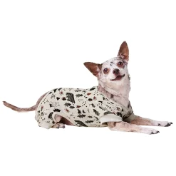 Cream Animal Print Pajama Onesie