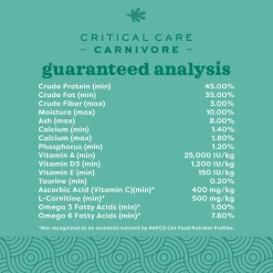 Critical Care Carnivore Feeding Formula