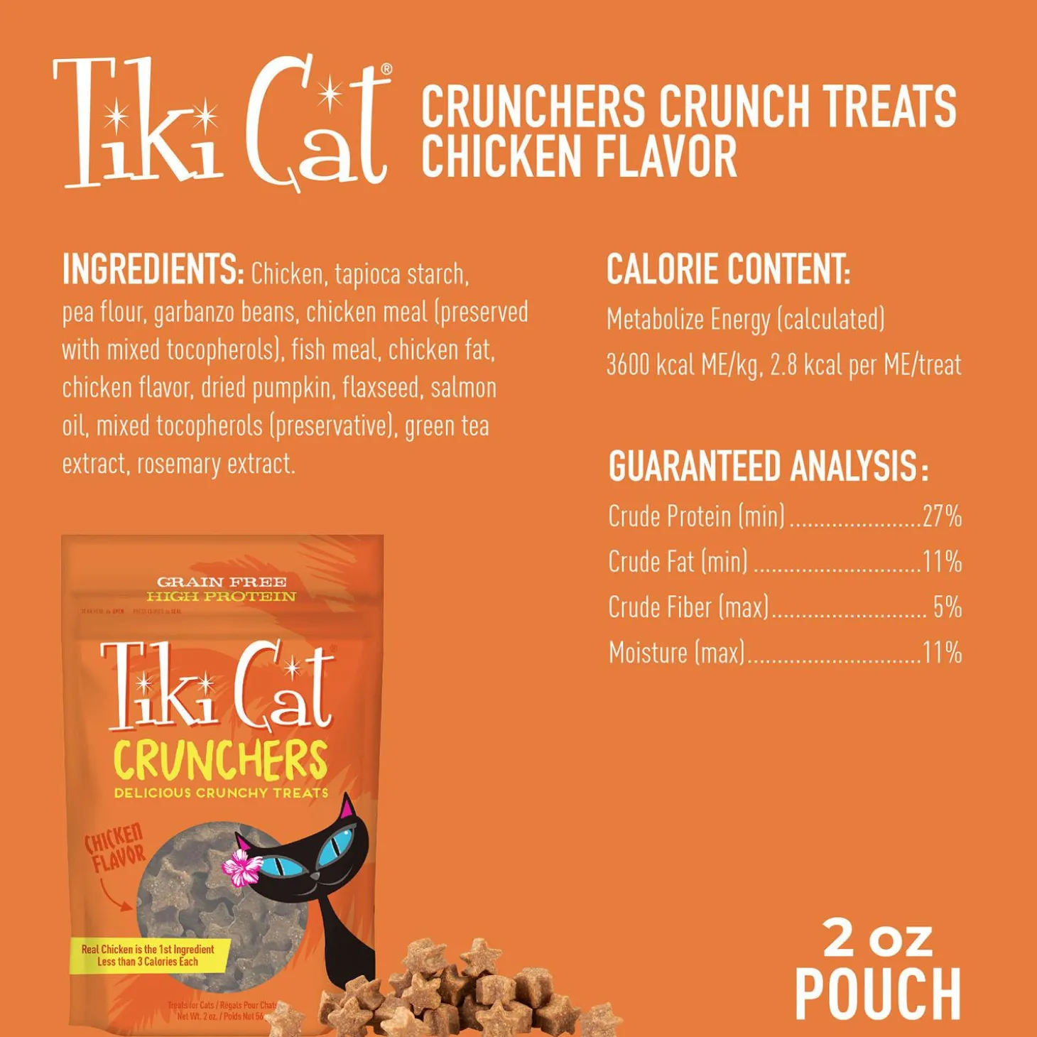 Crunchers Chicken Flavour Cat Treats