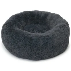 Dark Grey Fluffy Bed