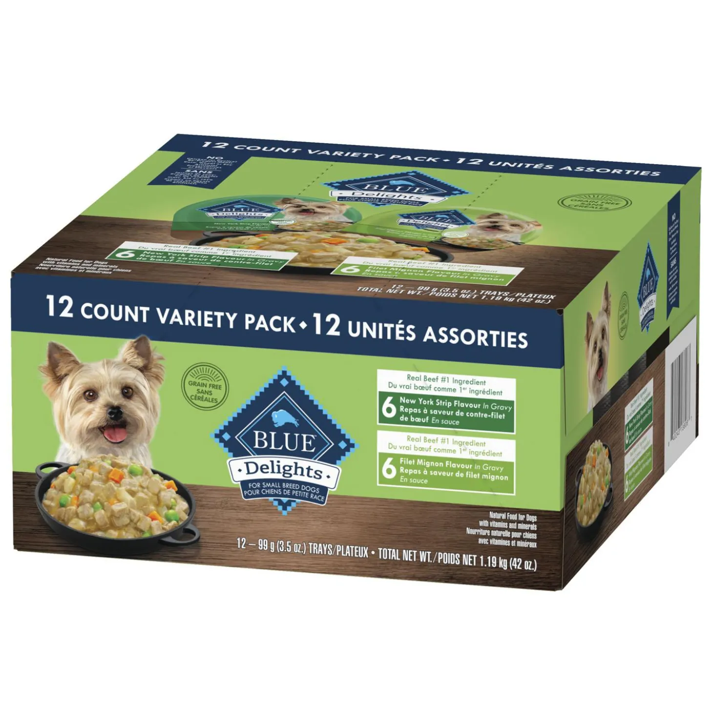 Delights Variety Pack Small Breed Adult Dog Food