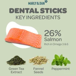 Dental Care Salmon Sticks Small Dog Treats