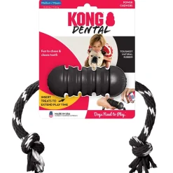 Dental Extreme Rubber & Rope Dog Toy