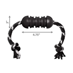 Dental Extreme Rubber & Rope Dog Toy
