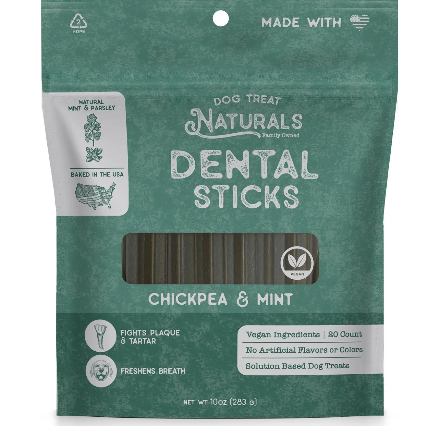Dental Sticks Chickpea & Mint Dog Treats