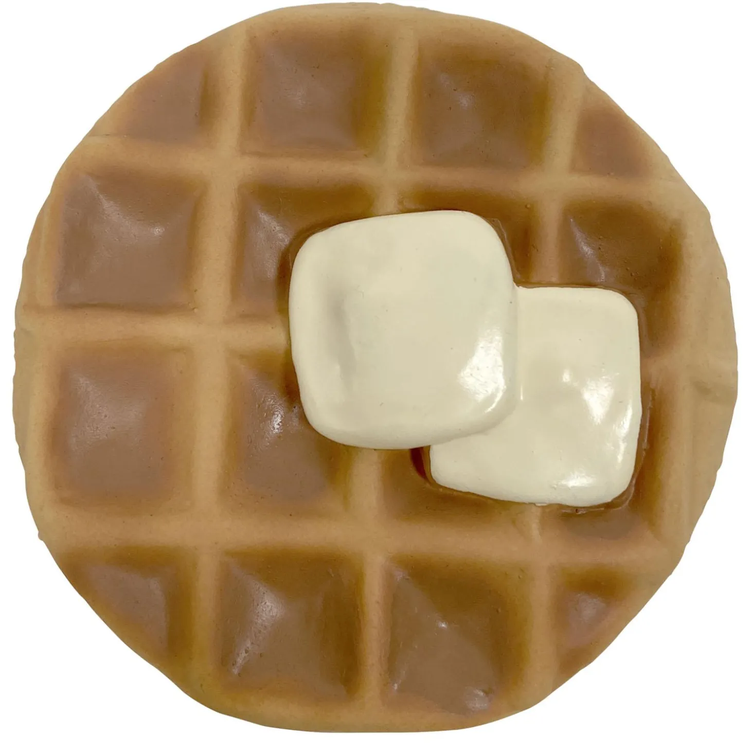 Dessert Chew Belgian Waffle Dog Toy