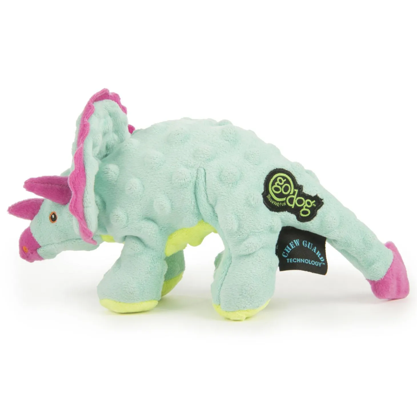 Dinos Frills Teal Dog Toy