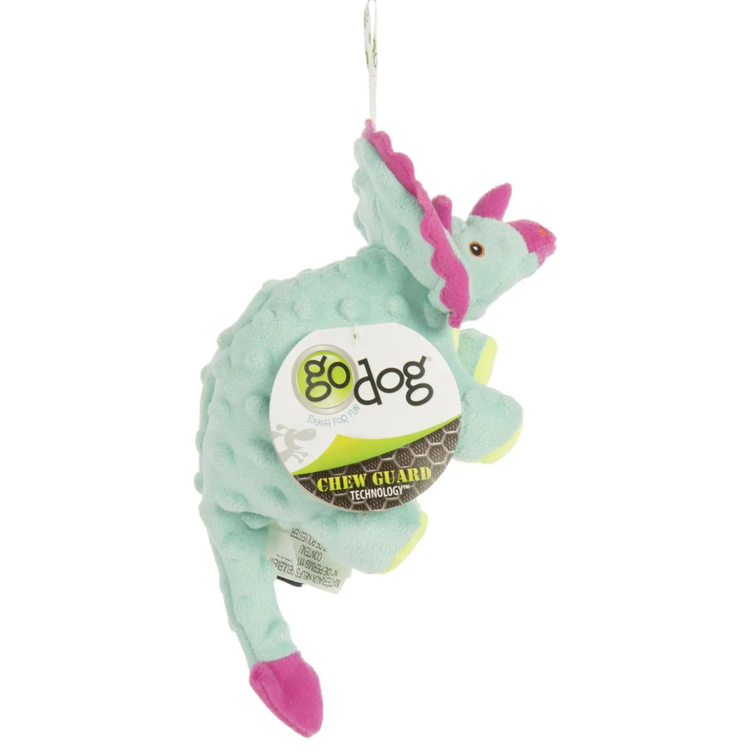 Dinos Frills Teal Dog Toy