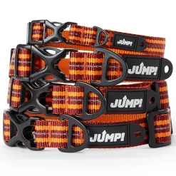 Discover Dog Reflective Adjustable Red & Orange Dog Collar
