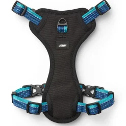 Discover Dog Reflective Multi Attachment Blue & Aqua Dog Harness
