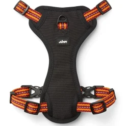 Discover Dog Reflective Multi Attachment Red & Orange Dog Harness