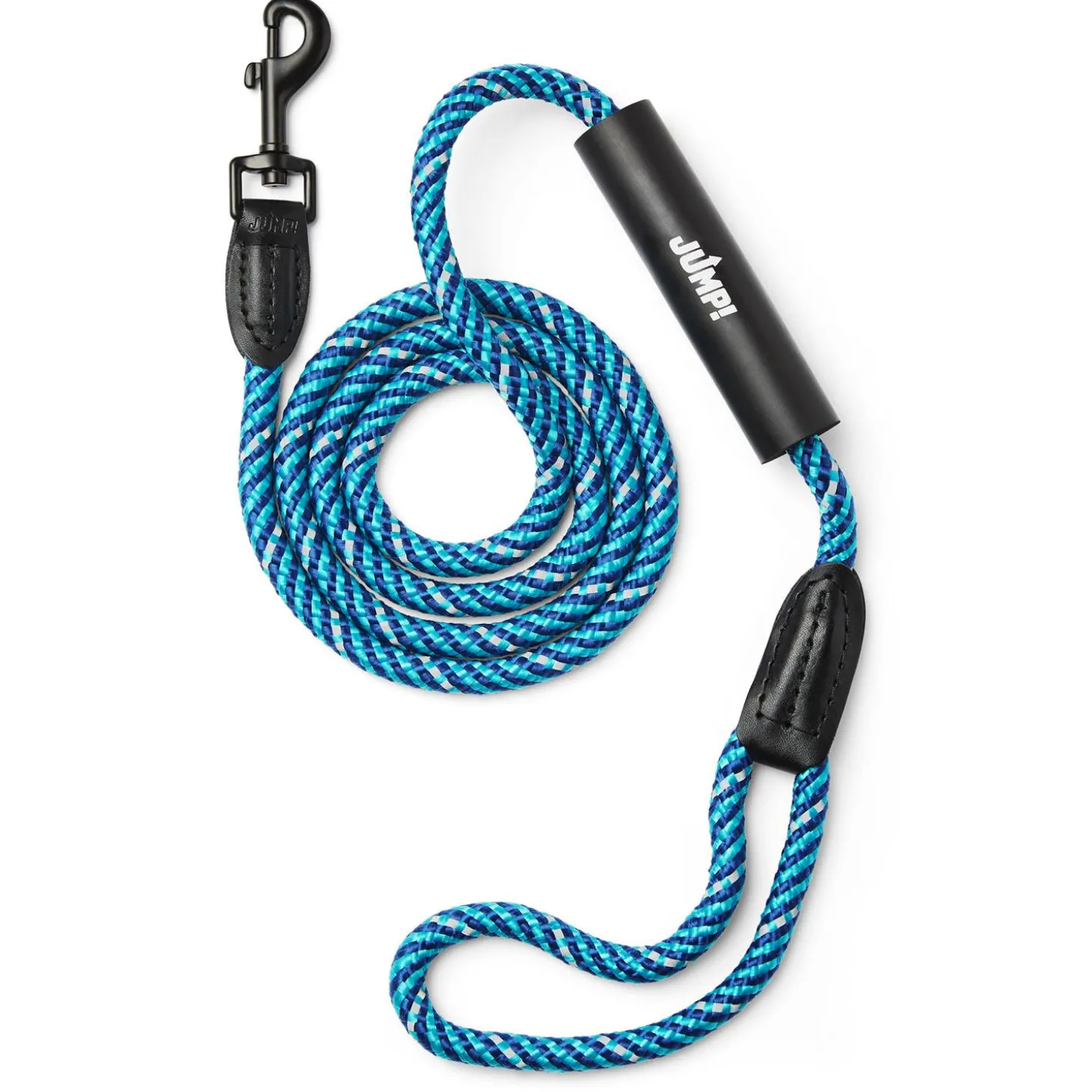 Discover Dog Reflective Rope 3/8in Blue & Aqua Dog Leash