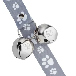 Dog Potty Training Doorbell Gray Pawprint Design