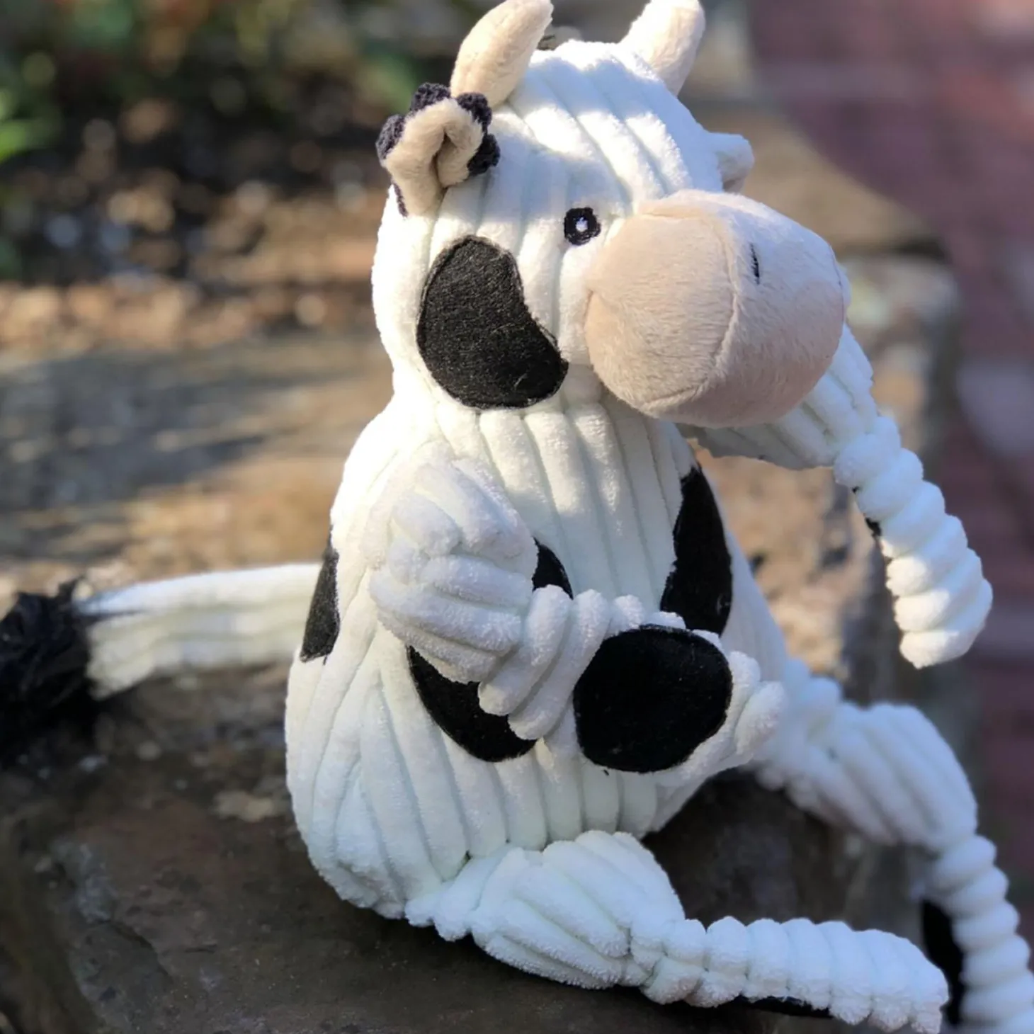 Dottie Cow Knottie Plush Dog Toy