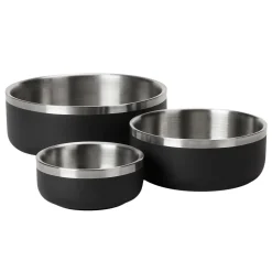 Double Wall Black Bowl